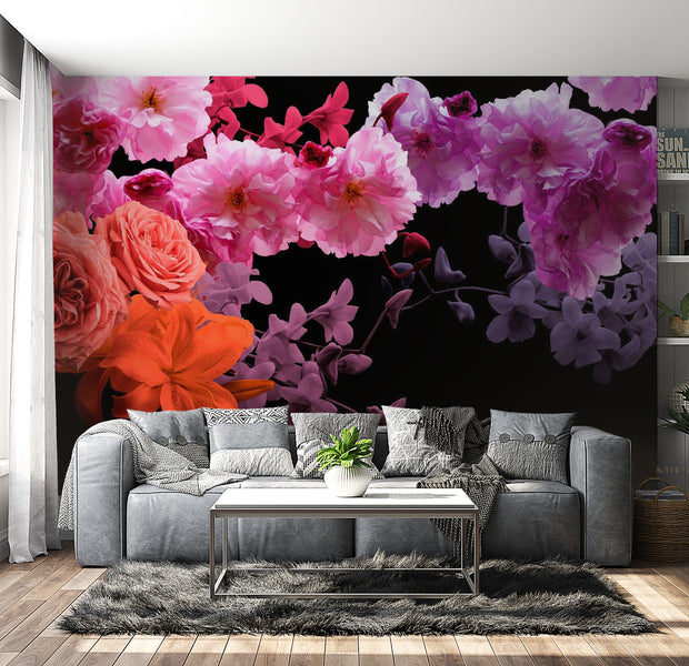 Peel & Stick Floral Wall Mural - Spring Cocktail - Removable Wall Decals
