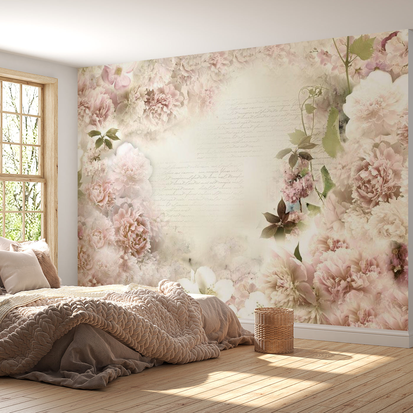 Peel & Stick Floral Wall Mural - Subtle Scent - Removable Wall Decals