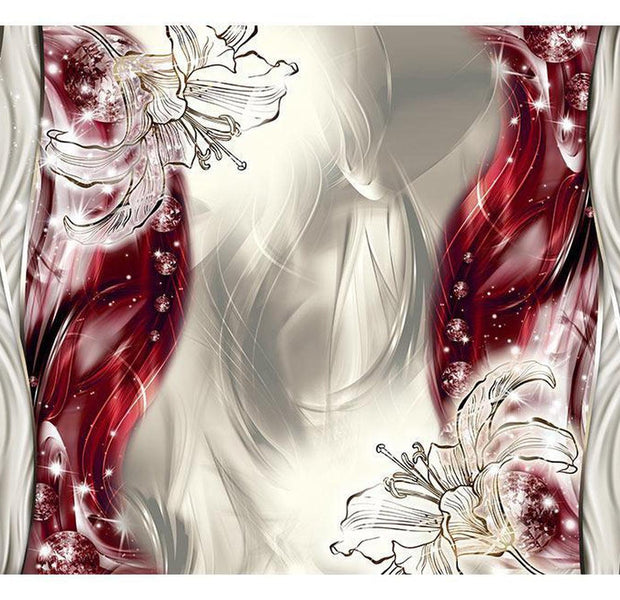 Peel & Stick Floral Wall Mural - Tango Of Colours - Removable Wall Decals