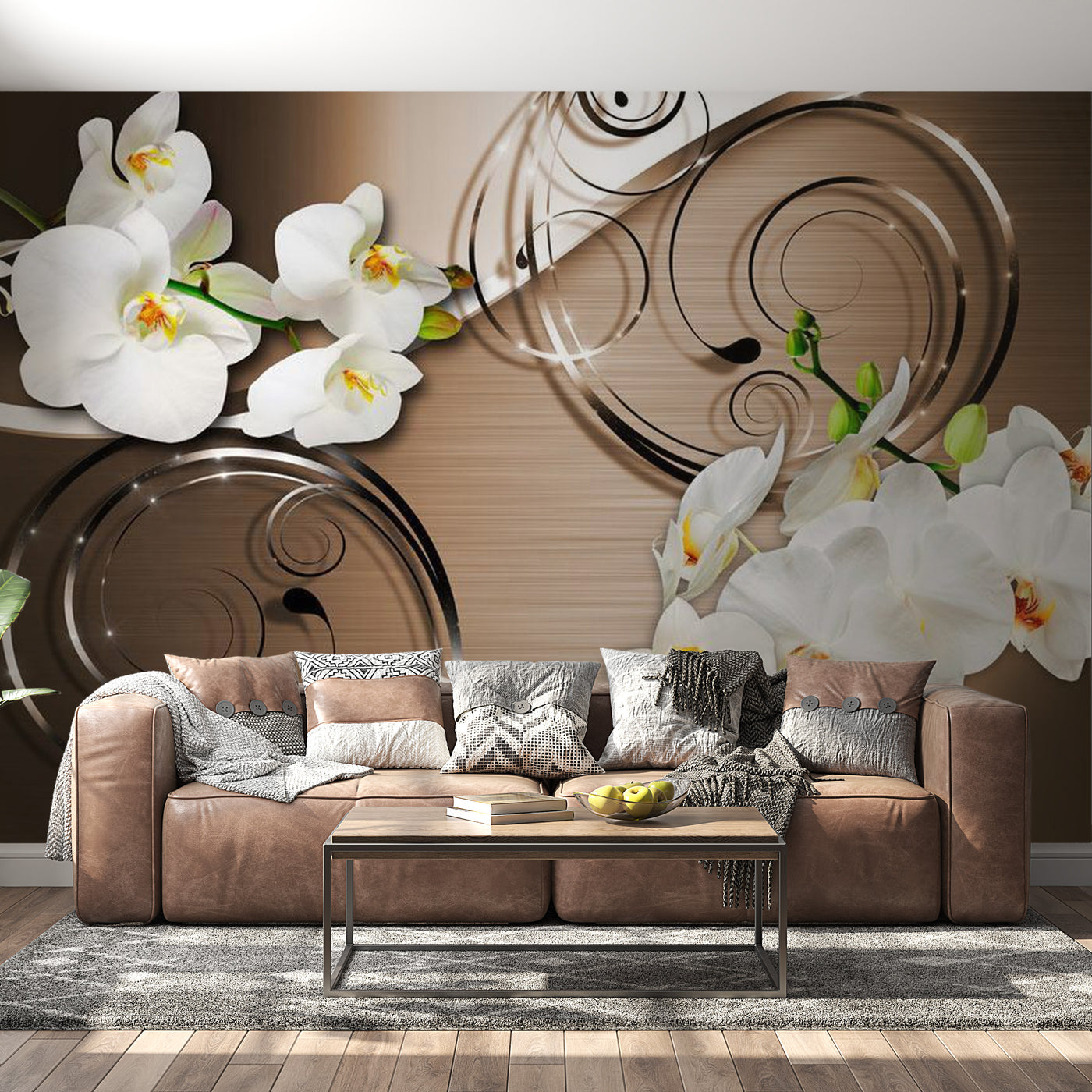 Peel & Stick Floral Wall Mural - Trust - Removable Wall Decals