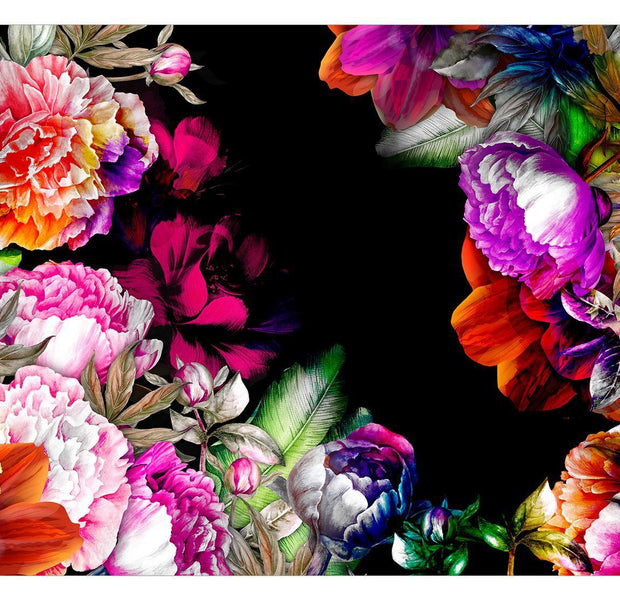 Peel & Stick Floral Wall Mural - Warm Tones Of Summer - Removable Wall Decals