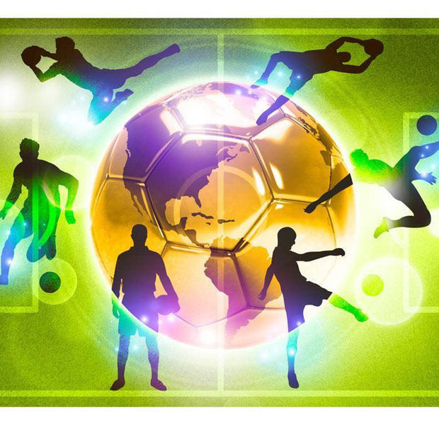 Peel & Stick Football Wall Mural - Football Training - Removable Wall Decals