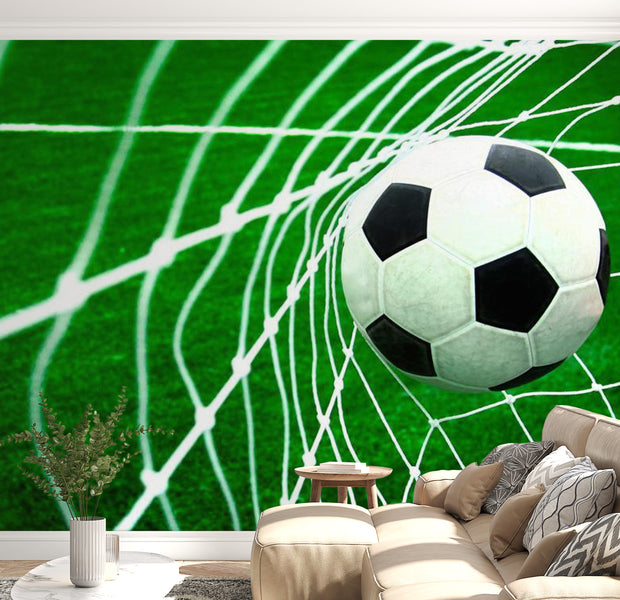 Peel & Stick Football Wall Mural - Goal! - Removable Wall Decals