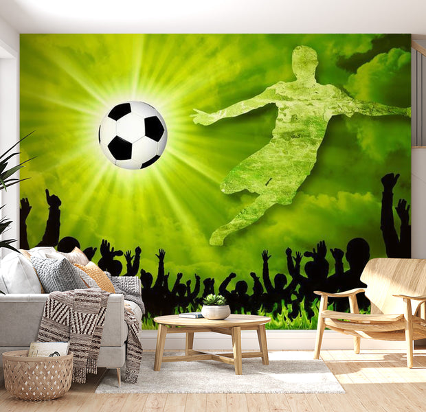 Peel & Stick Football Wall Mural - Victory - Removable Wall Decals