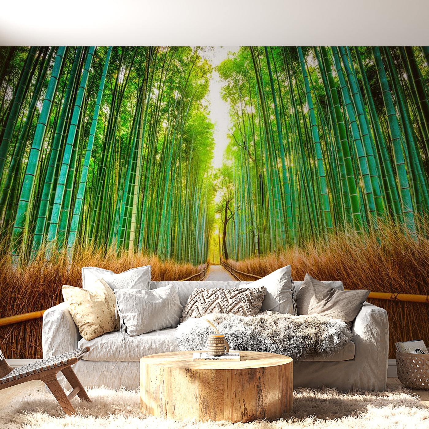 Peel & Stick Forest Wall Mural - Bamboo Forest - Removable Wall Decals
