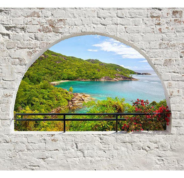 Peel & Stick Tropical Wall Mural - Emerald Island - Removable Wall Decals