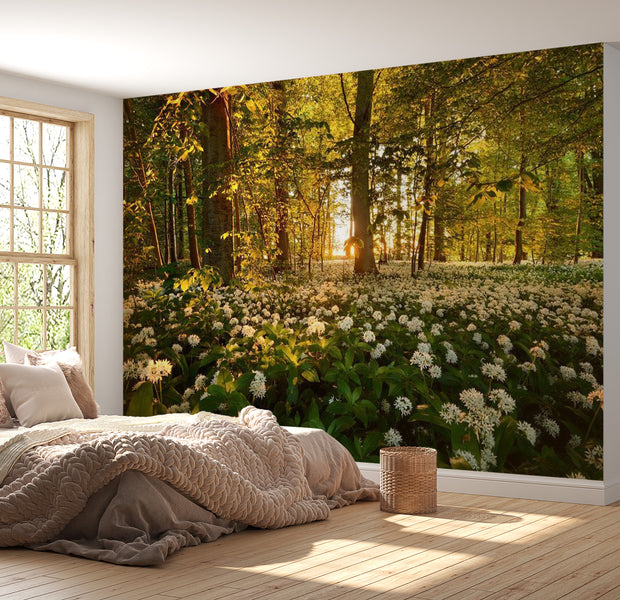 Peel & Stick Forest Wall Mural - Forest Flora - Removable Wall Decals