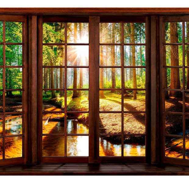 Peel & Stick Forest Wall Mural - Forest Terrace - Removable Wall Decals