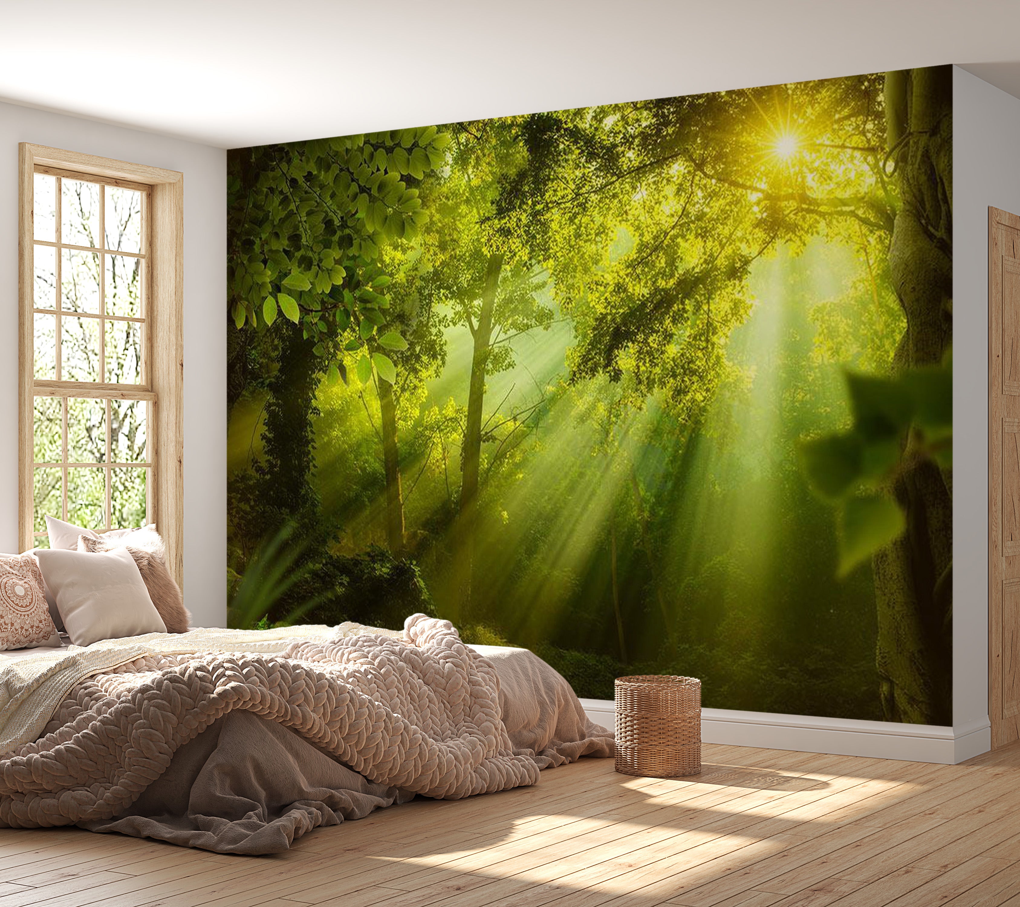 Peel & Stick Forest Wall Mural - In A Secret Forest - Removable Wall Decals