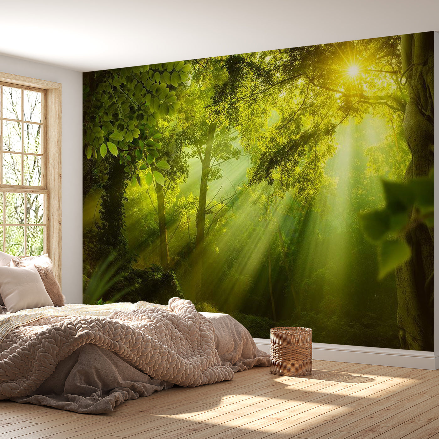 Peel & Stick Forest Wall Mural - In A Secret Forest - Removable Wall Decals