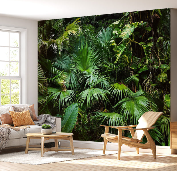 Peel & Stick Forest Wall Mural - Sunny Jungle - Removable Wall Decals