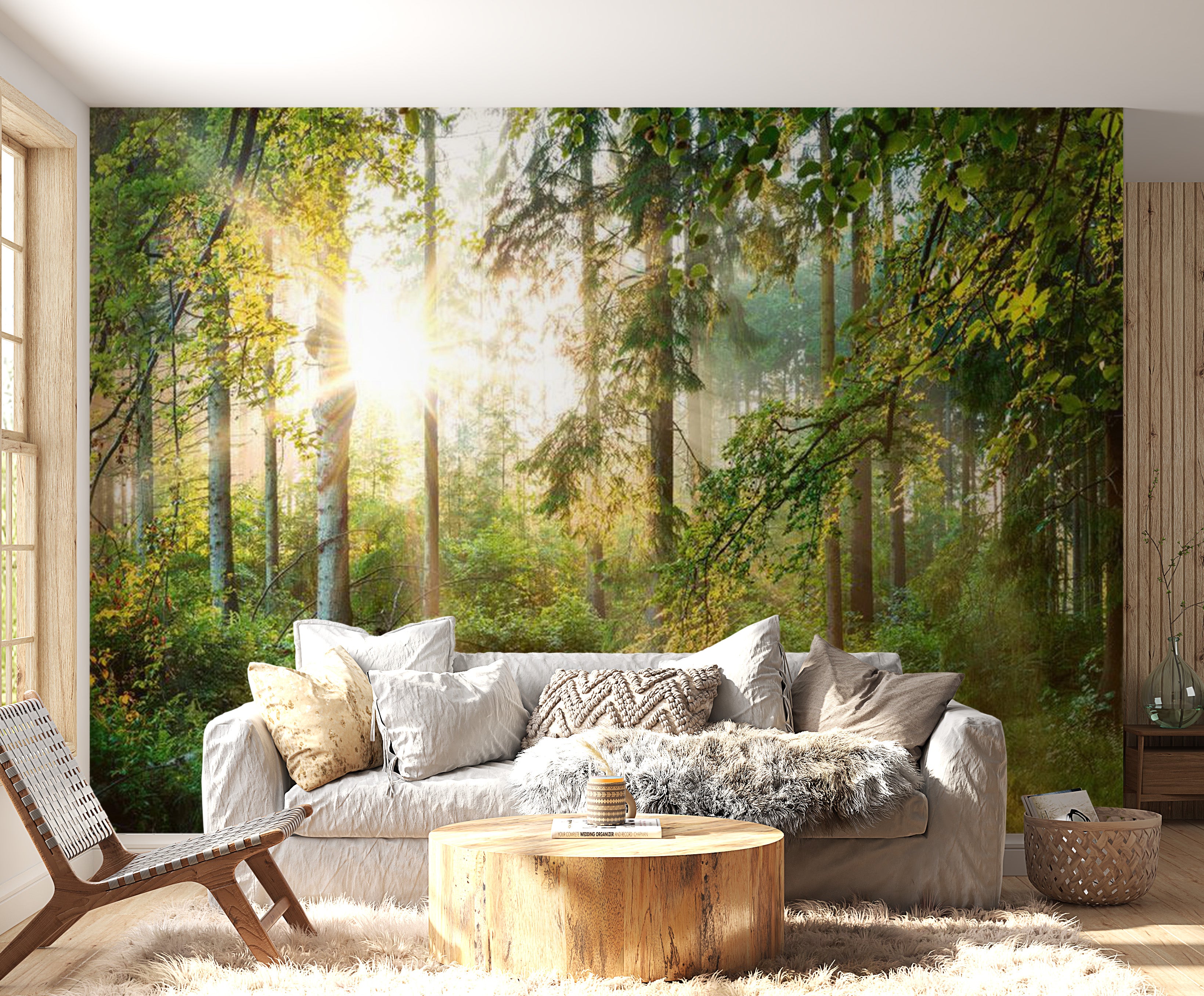 Peel & Stick Forest Wall Mural - Untamed Nature - Removable Wall Decals