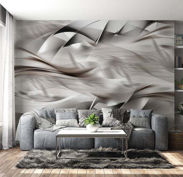 Peel & Stick Glam Wall Mural - Abstract Braid - Removable Wall Decals
