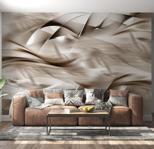 Peel & Stick Glam Wall Mural - Abstract Braids - Removable Wall Decals