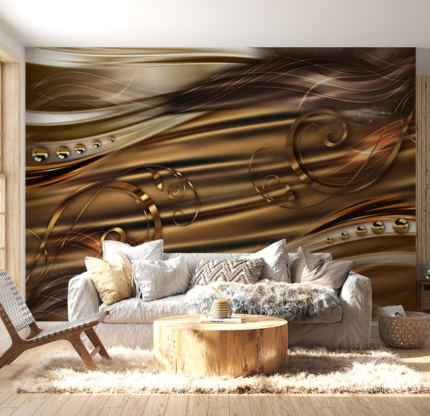 Peel & Stick Glam Wall Mural - Amber Haven - Removable Wall Decals
