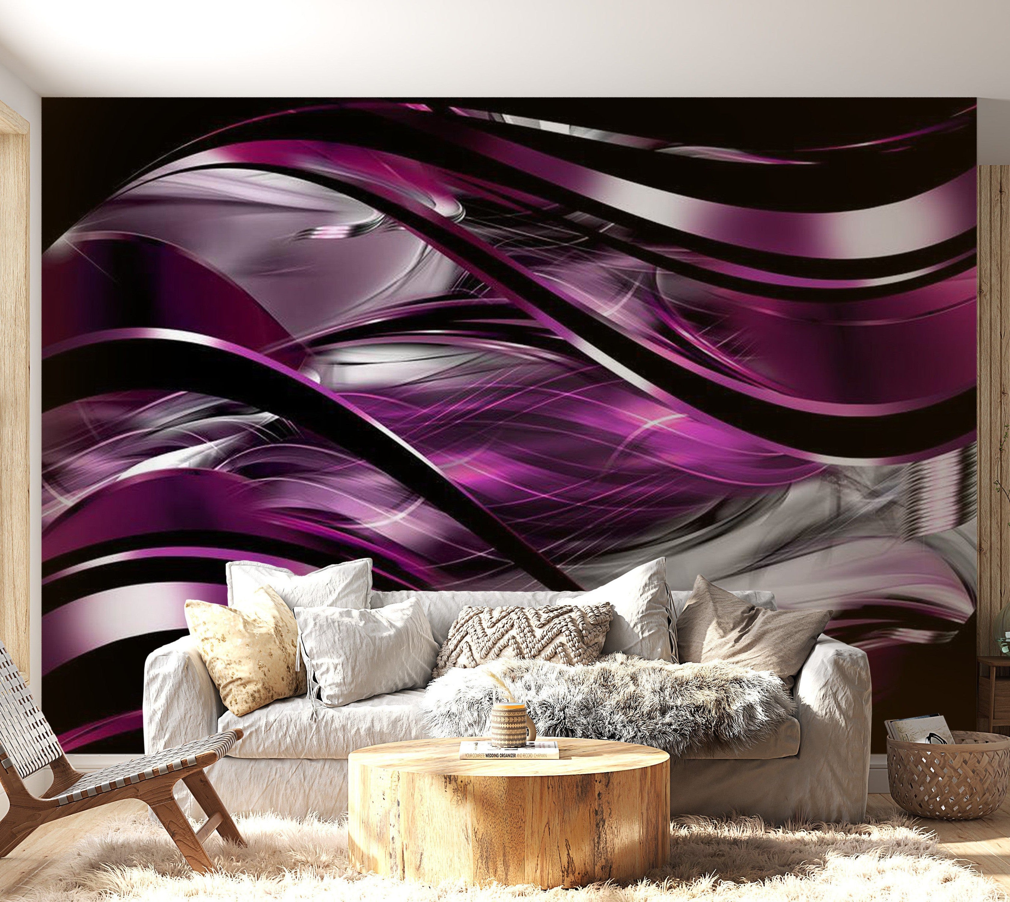 Peel & Stick Glam Wall Mural - Blueberry Dream - Removable Wall Decals