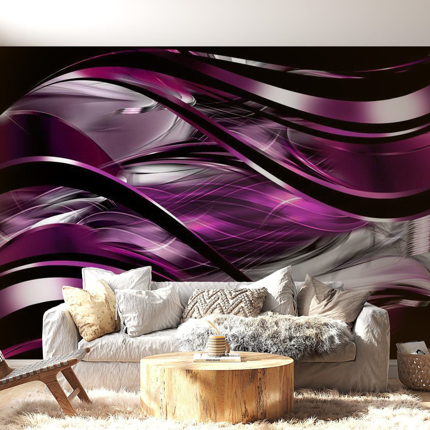 Peel & Stick Glam Wall Mural - Blueberry Dream - Removable Wall Decals