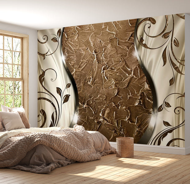 Peel & Stick Glam Wall Mural - Brown Twigs - Removable Wall Decals