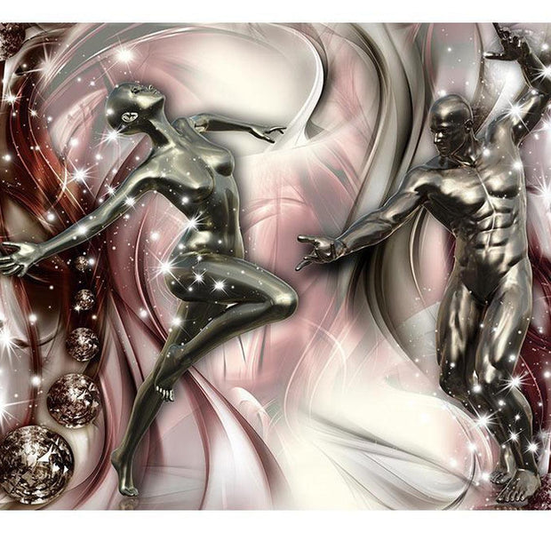 Peel & Stick Glam Wall Mural - Dance Of Passion - Removable Wall Decals