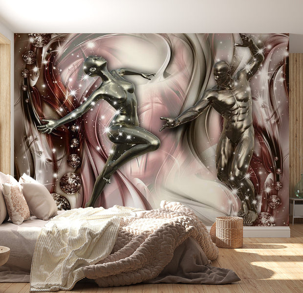 Peel & Stick Glam Wall Mural - Dance Of Passion - Removable Wall Decals