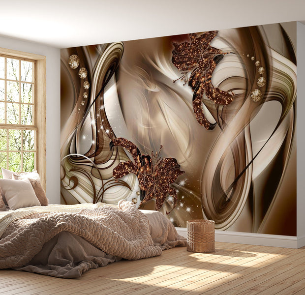 Peel & Stick Glam Wall Mural - Eccentric Composition - Removable Wall Decals