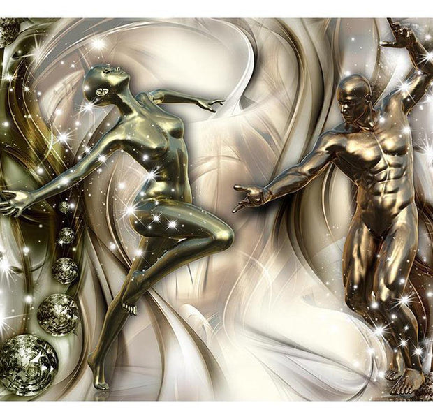 Peel & Stick Glam Wall Mural - Energy Of Passion - Removable Wall Decals