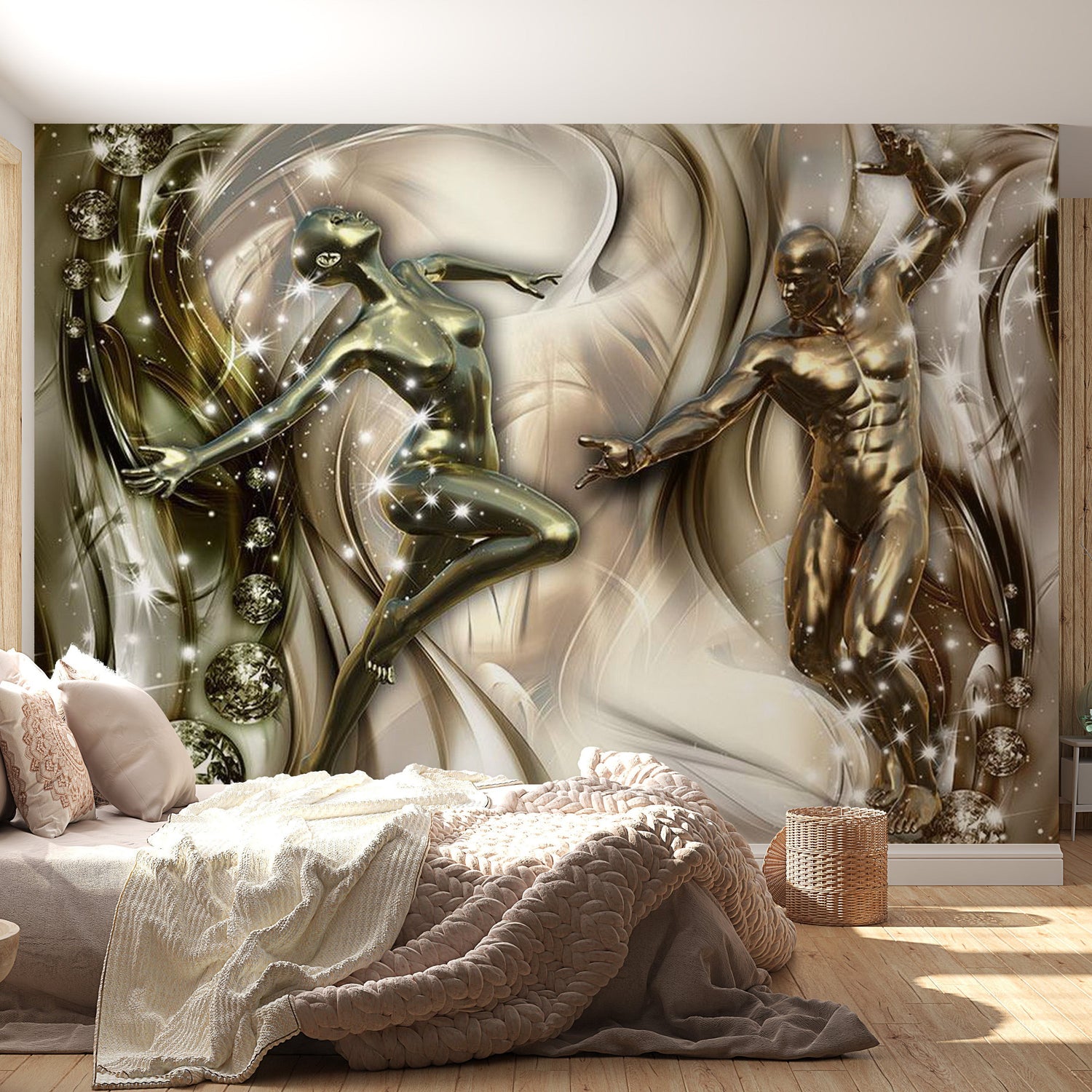 Peel & Stick Glam Wall Mural - Energy Of Passion - Removable Wall Decals