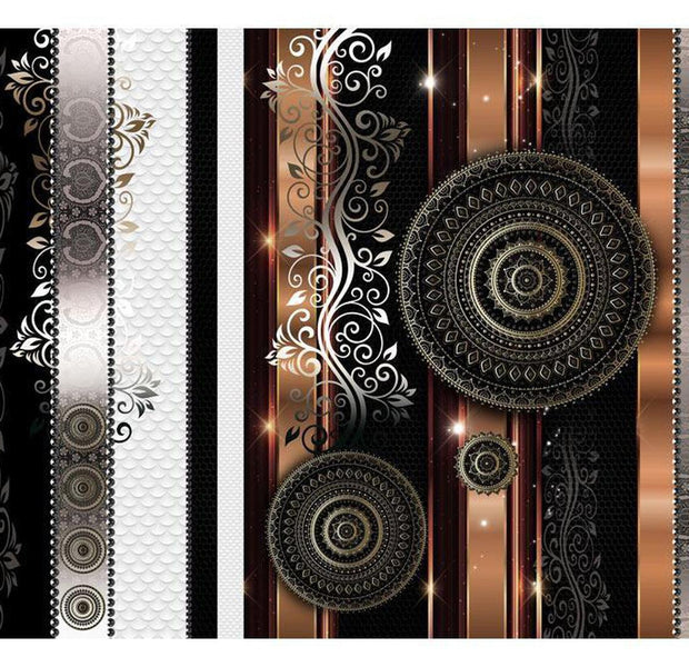 Peel & Stick Glam Wall Mural - Gold Harmony - Removable Wall Decals