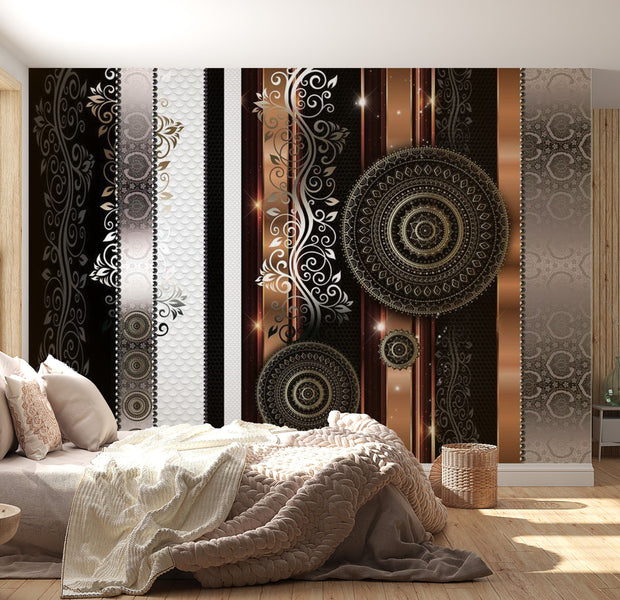 Peel & Stick Glam Wall Mural - Gold Harmony - Removable Wall Decals