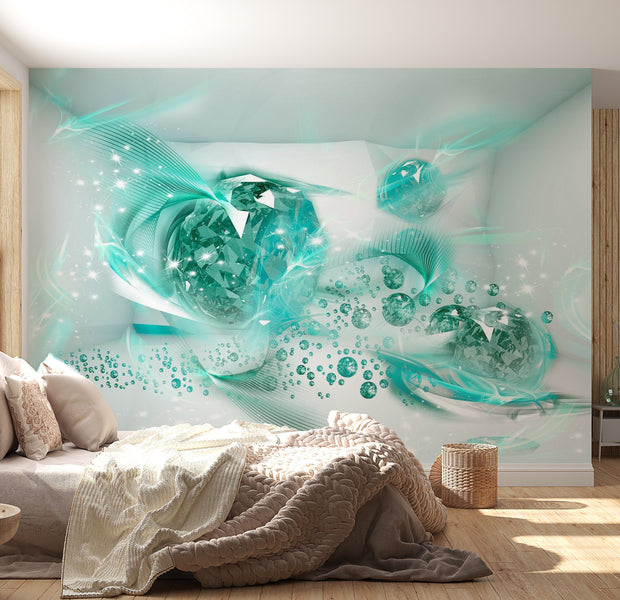 Peel & Stick Glam Wall Mural - Lovely Autumn Green - Removable Wall Decals