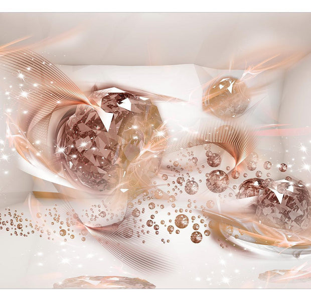 Peel & Stick Glam Wall Mural - Lovely Autumn Pink - Removable Wall Decals