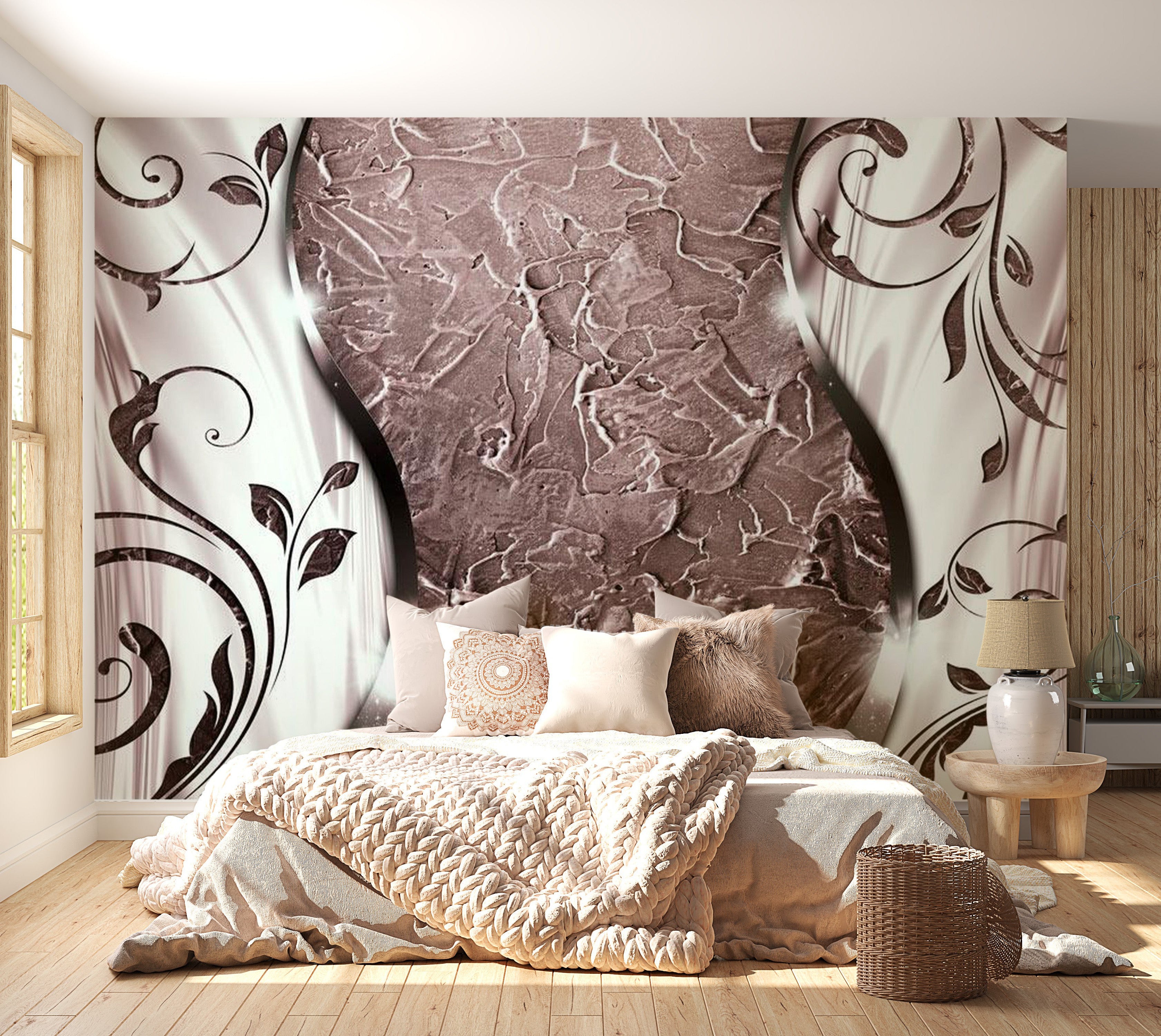 Peel & Stick Glam Wall Mural - Lyrical Reverie - Removable Wall Decals