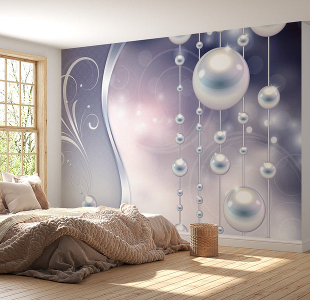 Peel & Stick Glam Wall Mural - Pearl Delight - Removable Wall Decals