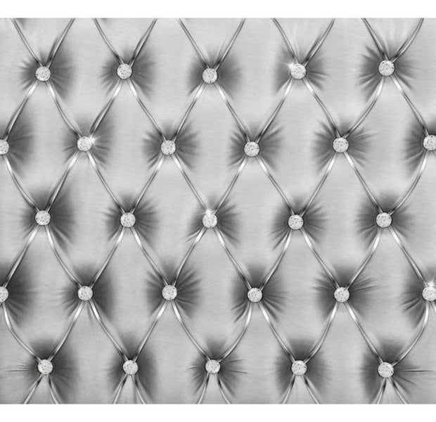 Peel & Stick Glam Wall Mural - Silver Luxury - Removable Wall Decals