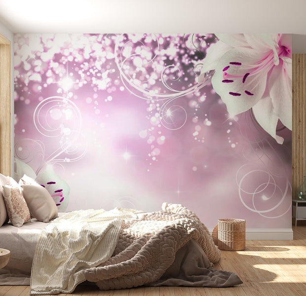 Peel & Stick Glam Wall Mural - Spell Of Lily - Removable Wall Decals