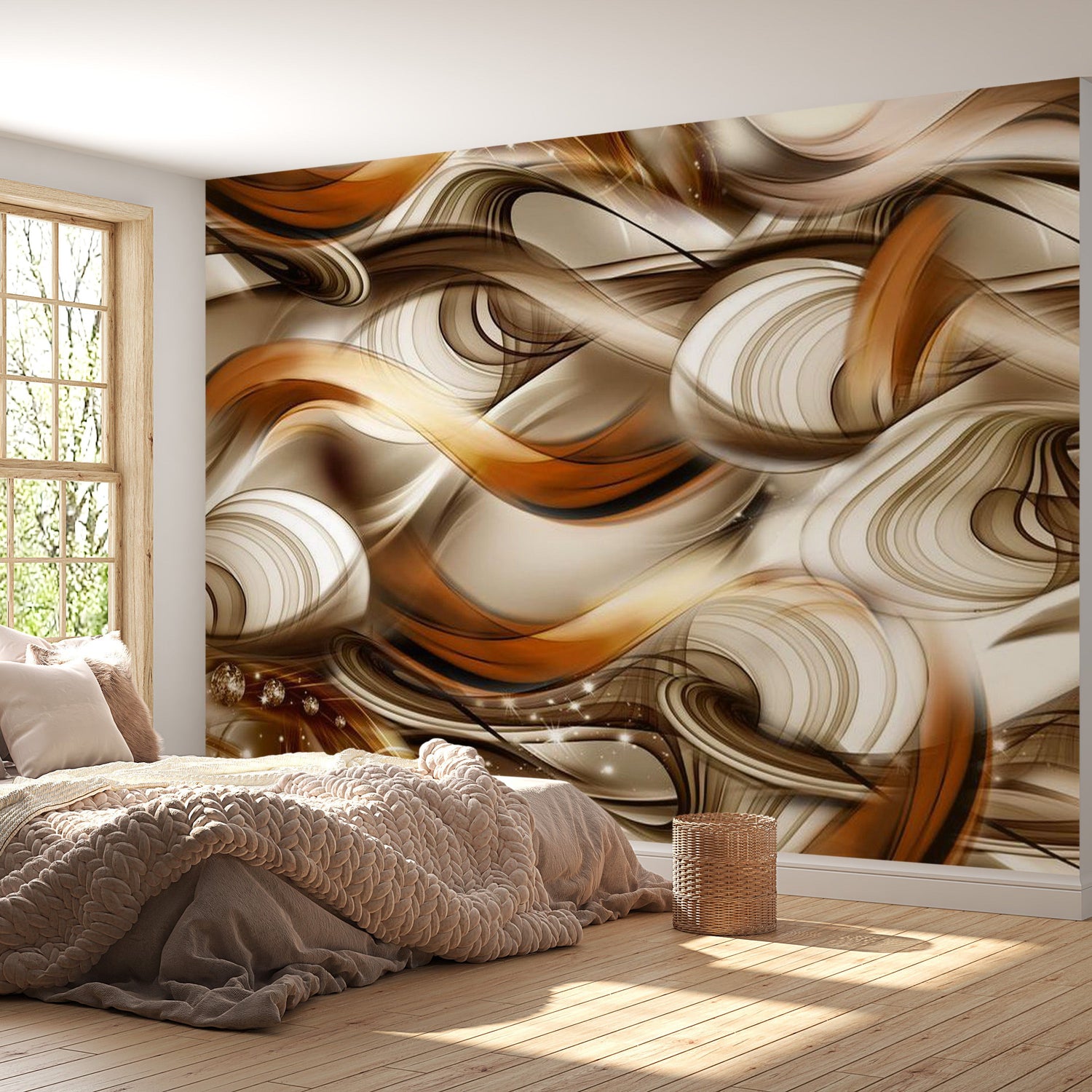 Peel & Stick Glam Wall Mural - Tangled Madness - Removable Wall Decals