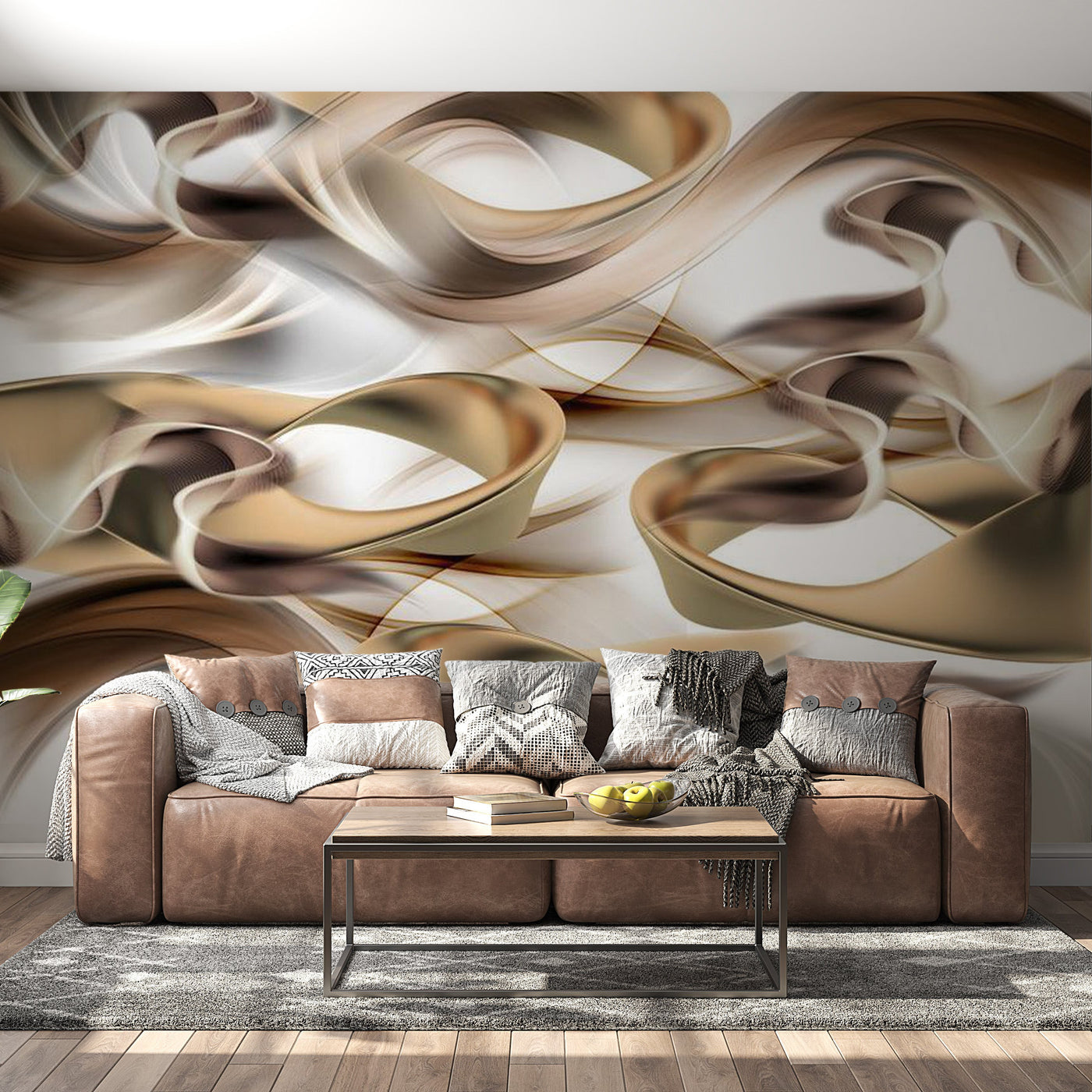 Peel & Stick Glam Wall Mural - Twisted World - Removable Wall Decals
