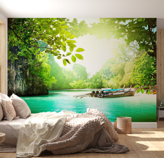 Peel & Stick Nature Wall Mural - Secret Paradise - Removable Wall Decals