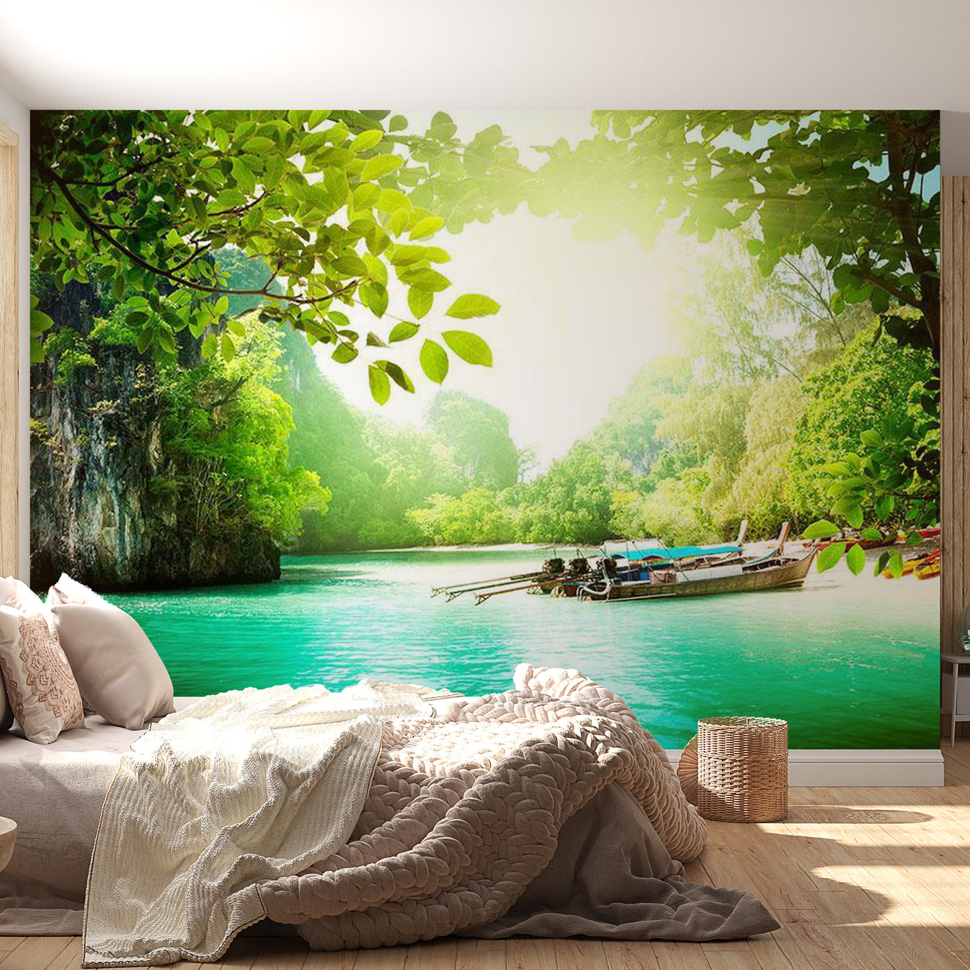 Peel & Stick Nature Wall Mural - Secret Paradise - Removable Wall Decals