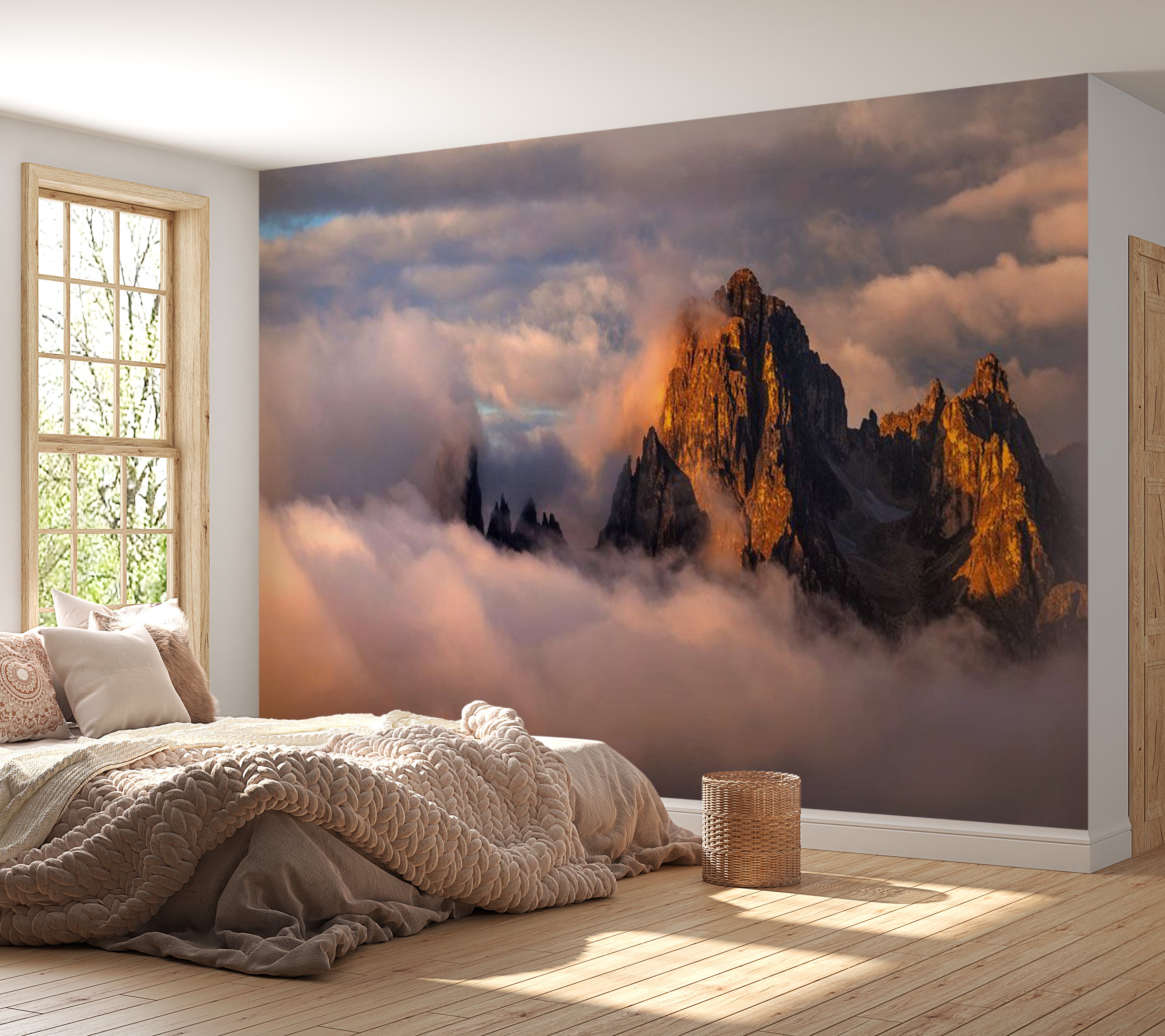 Peel & Stick Nature Wall Mural - Arcana Of Clouds - Removable Wall Decals