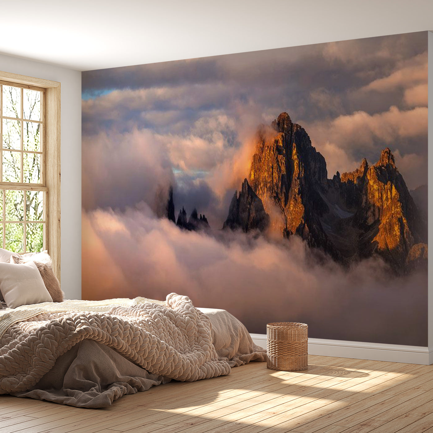 Peel & Stick Nature Wall Mural - Arcana Of Clouds - Removable Wall Decals