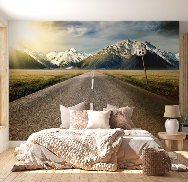 Peel & Stick Nature Wall Mural - The Long Road - Removable Wall Decals