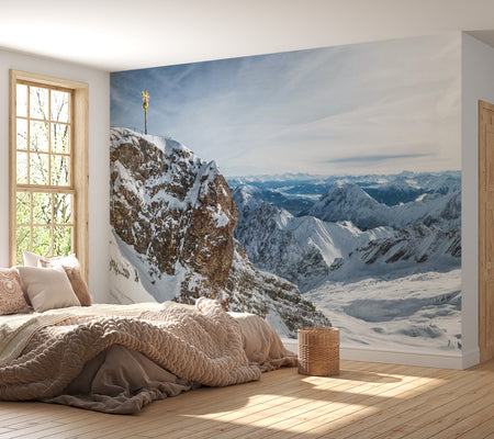 Peel & Stick Nature XXL Wall Mural - Winter In The Mountains - Removable Wall Decals