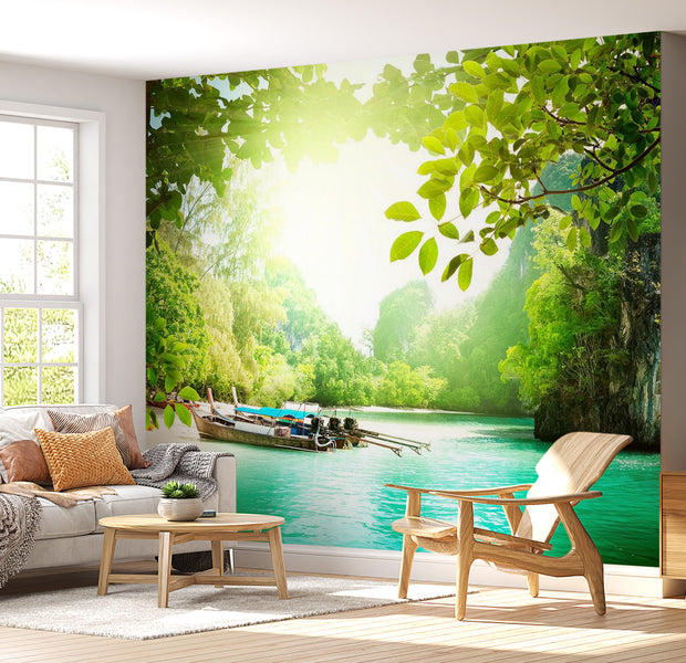 Peel & Stick Nature Wall Mural - Heavenly Landing - Removable Wall Decals