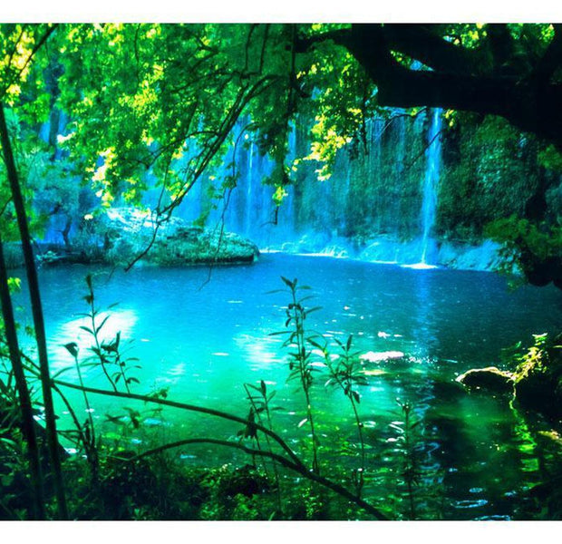 Peel & Stick Nature Wall Mural - Kursunlu Waterfalls Antalya, Turkey - Removable Wall Decals