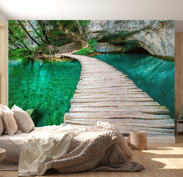 Peel & Stick Nature Wall Mural - Lakes National Park - Removable Wall Decals