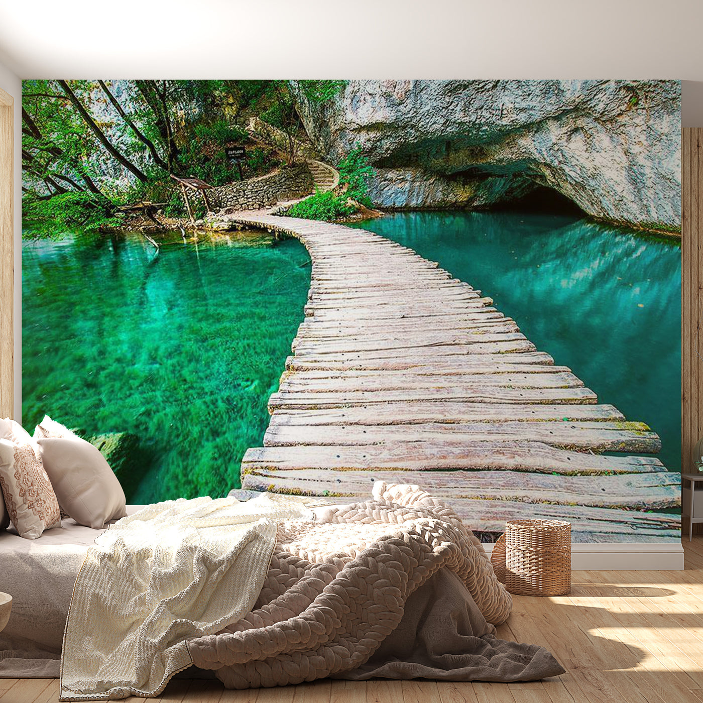 Peel & Stick Nature Wall Mural - Lakes National Park - Removable Wall Decals