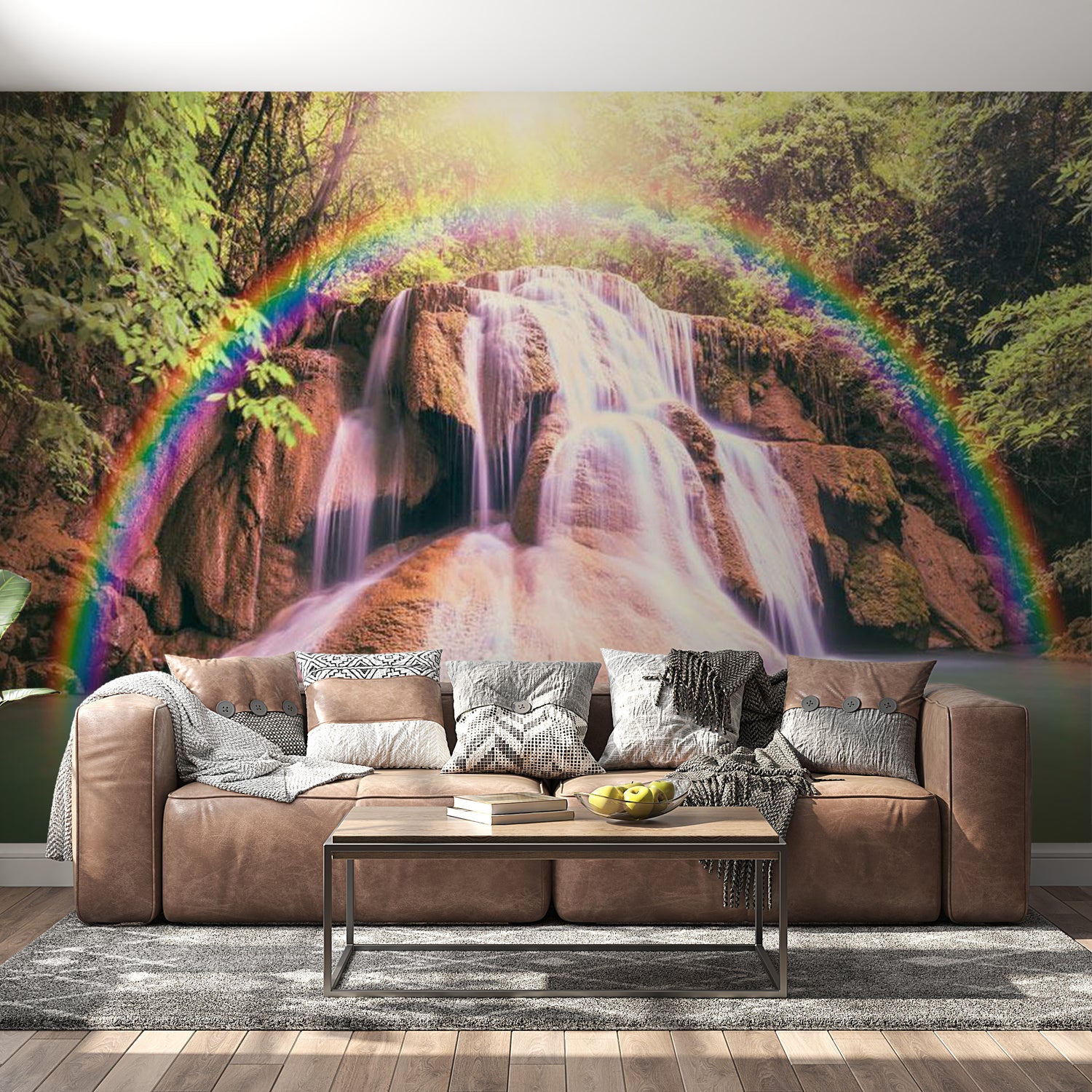 Peel & Stick Nature Wall Mural - Magical Waterfall - Removable Wall Decals