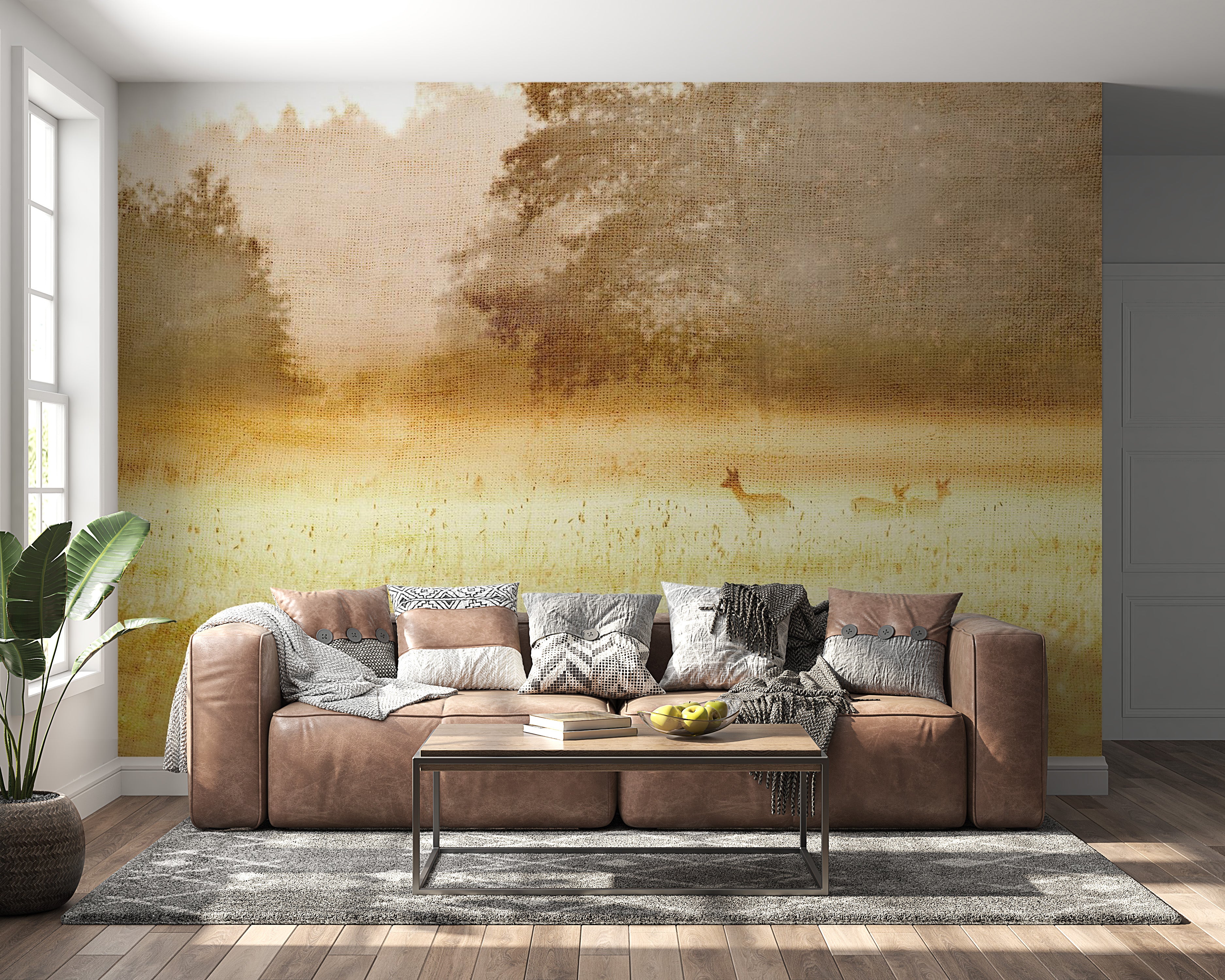Peel & Stick Nature Wall Mural - Morning Dew - Removable Wall Decals