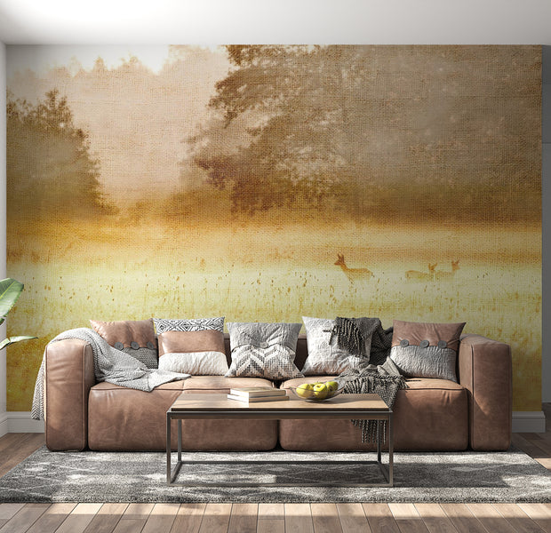 Peel & Stick Nature Wall Mural - Morning Dew - Removable Wall Decals